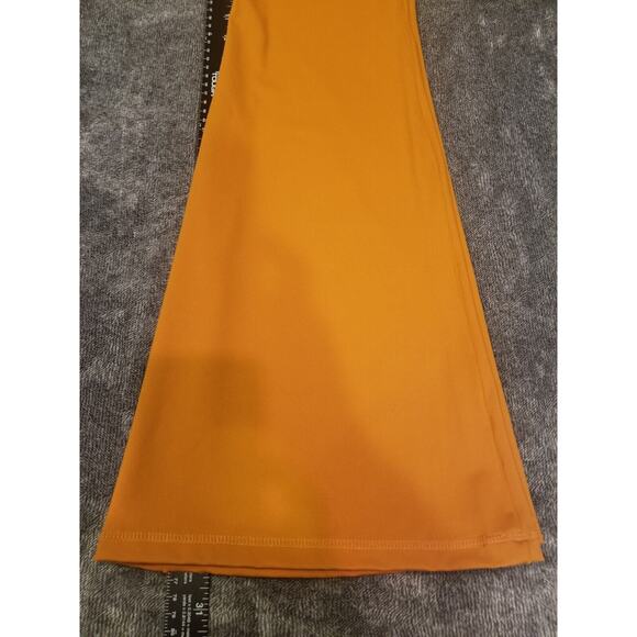 Happily Grey Women's Sz XL Terracotta Orange Twist Front Flare‎ Leg Leggings - Picture 10 of 10